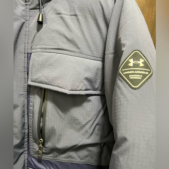 New Mens Under Armour Storm Ultimate Down Jacket - Navy Large MSRP $400 - Picture 2 of 7